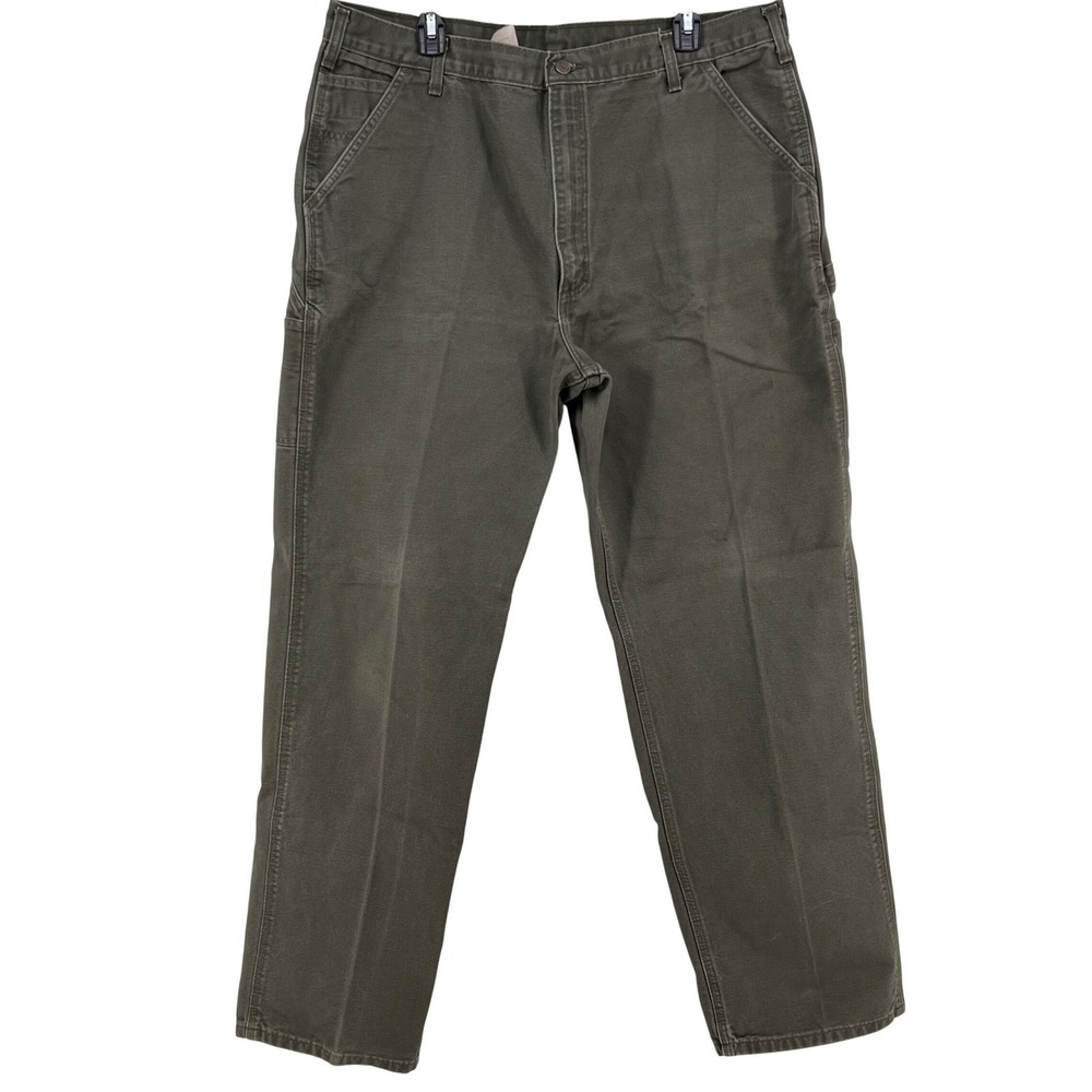 Y2K 2003 Vtg Carhartt Work Pants Men 40x34 Relaxed Fit Canvas Utility B11 - Picture 1 of 8